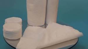 Tampons démaquillants carrés en <span class=keywords><strong>coton</strong></span> biologique 3 plis, étiquette personnalisée, jetables, absorbants, 5 cm x 6 cm - Product Image 3
