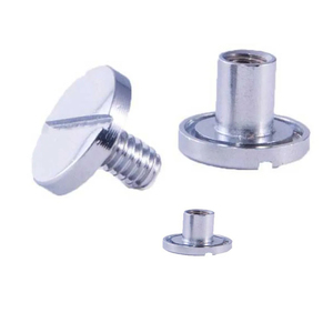 Custom DIY Book Binding Book Blinder Screw Double Layer Flat Head Smoother Edges <strong>Chicago</strong> Screw Steel Leather Replacement <strong>Part</strong> - Product Image 3