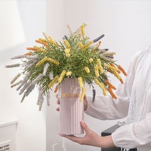 Flores de Junco Artificiais Não Requerem Manutenção para Decoração Interna/Externa e São Adequadas para Festivais e Dia das Mães - Product Image 1