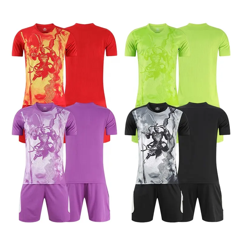 Top Sale Kids Football Jersey Personalized Custom Sublimation Printing Soccer Team Wear Soccer Uniform Black Green Soccer Jersey