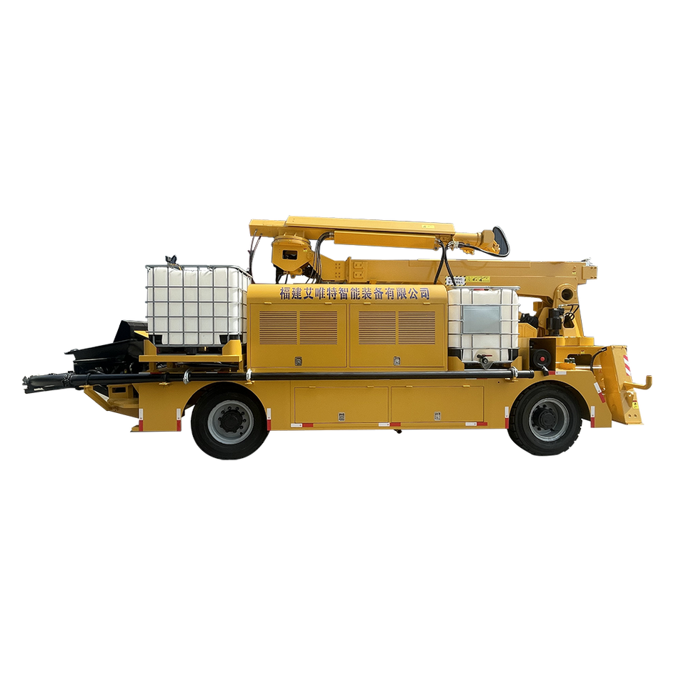 Diesel Powered Hydraulic Four-Wheel Drive Wet Shotcrete Machine AWT20 ...