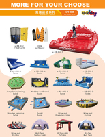 Planche de surf gonflable en PVC commerciale en gros simulateur de sport jeu de snowboard de surf gonflable amusant pour les fêtes et les ventes