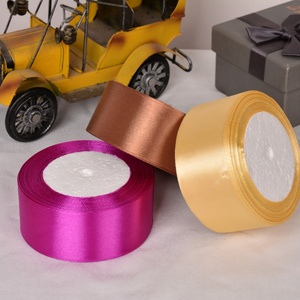 Wholesale Ribbons Eternal Flowers <b>Cake</b> Gift <b>Box</b> Decor Double Sided Satin Ribbon Custom Logo Size Colorful Satin Ribbons - Product Image 6