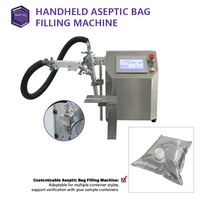 Machine de remplissage aseptique portable à servo-moteur en acier inoxydable 304 pour sachets BIB, idéale pour jus, sauces, huiles de cuisson et lait