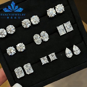 Pendientes de Diamantes Cultivados en Laboratorio de Oro de 14K y 18K Personalizados, Joyería con Certificación IGI, Pendientes de Diamantes Cultivados en Laboratorio VVS para Hombre y Mujer - Product Image 6