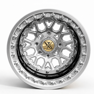Roues UTV XJ personnalisées en 2 parties avec système Beadlock, légères, en alliage d'aluminium 6061-T6, 4 x 137, 4 x 156, 4 x 110 pour <span class=keywords><strong>YXZ</strong></span> X3 - Product Image 2