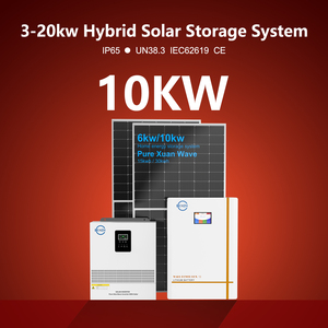 Sistema de Energía Solar de 5kw 10kw 20kw 30kw 5kva 5000w, Sistema de Generador Híbrido Fuera de la Red con Batería de Litio para el Hogar KH512UL_1 - Product Image 1