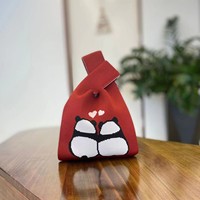 Cadeau de promotion femmes nouveau Style fourre-tout pochette sac à main tricoté tissé sac avec chaîne décoration deux poignées Type de fermeture ouverte