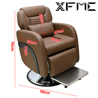 Fauteuil de Barbier Électrique Moderne XFMC Confortable, Inclinable Hydraulique, Portable, pour Salon de Coiffure et Esthétique