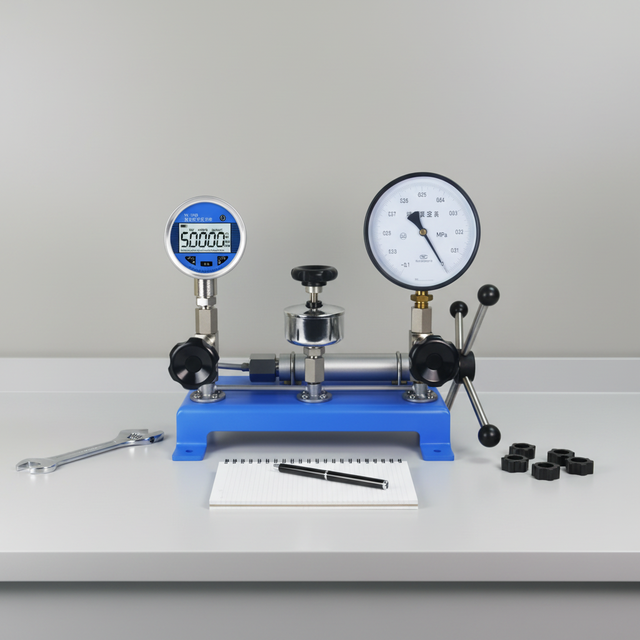Shelok XY-60 Hand Pump Pressure Gauge Calibrator | 0-60 MPa Manual Hydraulic Calibration Pump
