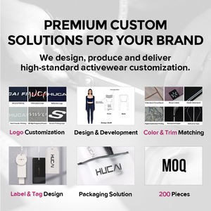 حمالة صدر رياضية نسائية جديدة من HUCAI بشعار مخصص، مثيرة ورفيعة بحمالات رفيعة وظهر مفتوح متقاطع للتمارين الرياضية واليوغا - Product Image 4