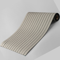 MOI Papier Peint Adhésif Moderne en PVC Mousse Écologique Épaisse de 3mm, Imperméable, Anti-Moisissure, Motif Grille pour Chambre et Maison