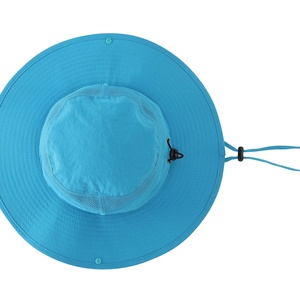 Sombrero de protección solar con cordón ajustable y ala ancha, protección UV completa durante actividades de verano al aire libre - Product Image 3