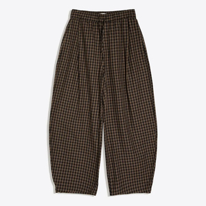 High Quality Fashion Checked Joggers Sweat Pants Loose Oversized Straight Wide Leg Cotton Checked Baggy Man Plaid Pants - Product Image 1