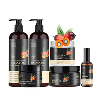 Marque Blanche Soin Capillaire Sans Sulfate à l'Huile de Batana Biologique du Honduras Shampooing et Après-Shampooing Nourrissant pour Cheveux Afros