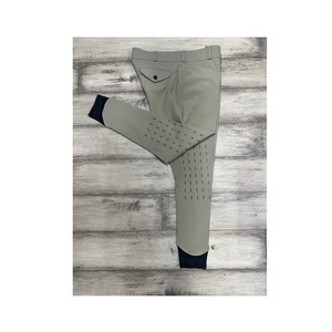 Culotte d'équitation en silicone de meilleure qualité avec patch au genou et fermeture à crochet en tissu respirant, design unisexe pour toutes les saisons - Product Image 3