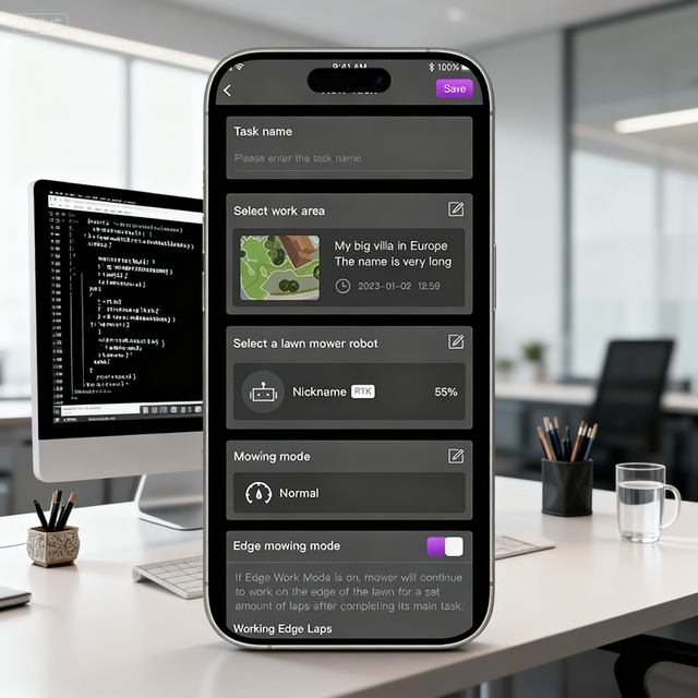 Smart Device Application Development Lawn Mower IoT Integration Java Flutter Remote Control Real-Time Operation Management