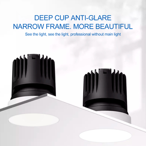 Tốt cho đôi mắt hiện đại <span class=keywords><strong>LED</strong></span> Đèn trần thay đổi độ sáng siêu mỏng Bảng điều chỉnh ánh sáng thay đổi độ sáng 5cct 4inch trimless lõm <span class=keywords><strong>Downlight</strong></span> - Product Image 3