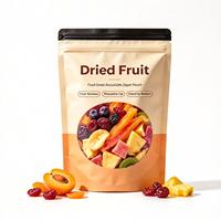 Sachets personnalisés refermables en plastique avec fenêtre pour l'emballage de fruits secs et de snacks, qualité alimentaire
