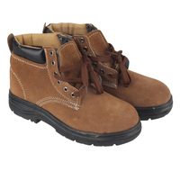 Zapatos de Seguridad para Soldadura SAFEMAN K7517 Resistentes al Calor, con Puntera de Acero y Suela de Goma, Calzado Industrial para Altas Temperaturas
