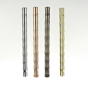 Yeni çok fonksiyonlu açık ekipmanları ışık pirinç bambu şekli cam kırma yazma kalem kişisel savunma taktik kalem