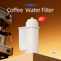 Filtro de Agua para Cafetera Doméstica Z057 Compatible con Siemens EQ.6 EQ.9 EQ.300, Carbón Activado de Cáscara de Coco, Certificado NSF42