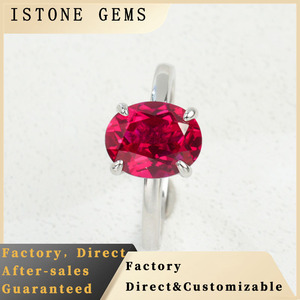 แหวนทับทิมสุดหรูในตัวเรือนเงินสเตอร์ลิง S925 - Product Image 6