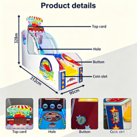 Machine de jeu de lancer de sacs de sable Carnival à corps métallique, à monnayeur, équipement d'arcade de rédemption de tickets sportifs pour centres commerciaux et salles de jeux