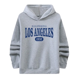 Sweat-shirts à capuche pour hommes, en coton/polyester, à manches longues, avec broderie, pour l'automne - Product Image 1