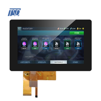 Résolution personnalisée 800x480 7 ''7 pouces 12h TN Interface USB I2C Écran tactile capacitif LCD CTP