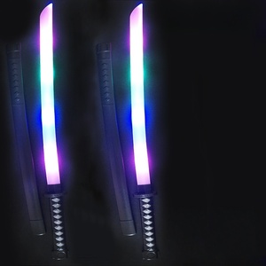 Jouets LED pour enfants 2025 : Épée lumineuse sonore et musicale, couteau <span class=keywords><strong>requin</strong></span> à induction lumineuse, épée large peinte par pulvérisation en plastique – Jouets pour enfants - Product Image 2