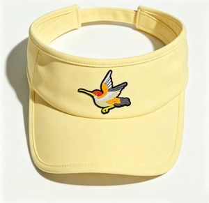 หมวกปักลายฮัมมิงเบิร์ด หมวกกันแดดแบบปรับได้สำหรับกีฬากลางแจ้ง - Product Image 2