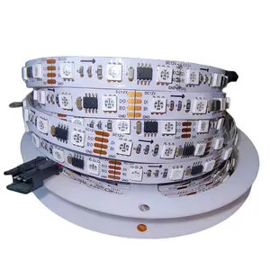 ไฟเส้น LED RGB ควบคุมอัจฉริยะสามารถตั้งโปรแกรมได้หลากสี5050ไฟมายากล DC 12V 24V