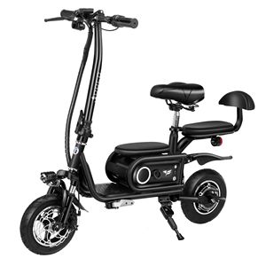 Trottinette électrique pliable rouge et noire pour adultes, 25 km/h, étanche, batterie portable, pour trajets quotidiens - Product Image 1