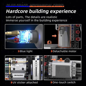 Orion stazione <span class=keywords><strong>spaziale</strong></span> e veicolo <span class=keywords><strong>spaziale</strong></span> Kit modello 963 pz plastica aerospaziale esploratore navi spaziali giocattolo educativo per bambini - Product Image 3