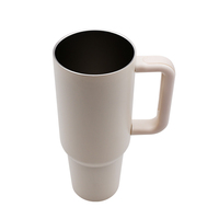 Gobelet H2.0 de 40oz avec poignée en acier inoxydable isolé sous vide tasse de gobelet de voiture de bière avec poignée
