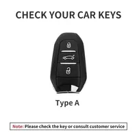 Housse de télécommande à 3 boutons pour Peugeot 2008 3008 4008 5008 308 408 508 Picasso Grand DS3 DS5 Citroen C1 C2 C4 C6 C3-XR