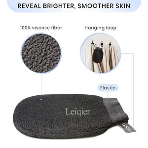 Gants exfoliants haut de gamme personnalisables avec logo pour gommage corporel, mitaines de douche exfoliantes pour le corps, kératose pilaire - Product Image 3