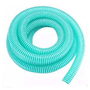 Tuyau d'aspiration d'eau pour pompe flexible 3/4 "12 pouces tuyau d'aspiration en spirale en plastique PVC de haute qualité