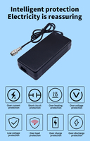 Chargeur de batterie électrique au lithium Li-FePO4 220W 3A/8A pour appareils Asus, compatible 12V-86V et 54V-36V