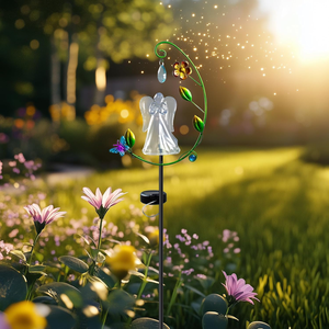 ไฟนางฟ้าพลังงานแสงอาทิตย์สำหรับตกแต่งสุสาน เปลี่ยนสีได้ ของขวัญอนุสรณ์ ไฟปักสนามกลางแจ้งสำหรับสวน ลานบ้าน กันน้ำ - Product Image 2