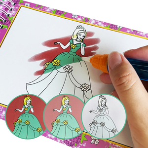 Libro da disegno per acqua da colorare con acqua magica Non tossica di buona qualità con un libro di scracth magico con penna magica - Product Image 2