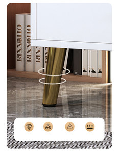Meubles <span class=keywords><strong>TV</strong></span> contemporains blancs et dorés, meubles <span class=keywords><strong>TV</strong></span> modernes en bois, fabrication chinoise, 2022 - Product Image 5