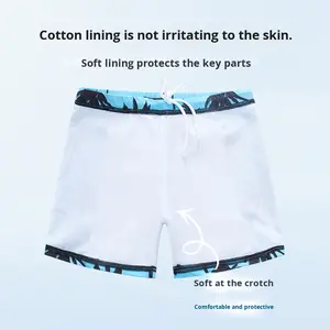 <span class=keywords><strong>Maillot</strong></span> <span class=keywords><strong>de</strong></span> <span class=keywords><strong>bain</strong></span> deux pièces pour garçons, pour enfants et adolescents, pour l'entraînement en <span class=keywords><strong>piscine</strong></span>, en polyester et élasthanne, motif palmier - Product Image 3