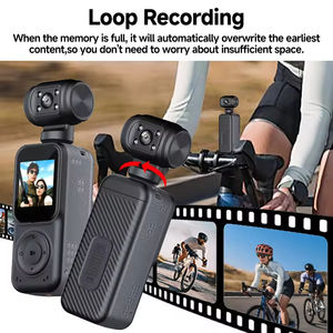 Caméra d'<span class=keywords><strong>action</strong></span> 4K Full HD, mini caméscope pour moto, caméra sportive Ultra HD, caméra portable pour vlog de voyage - Product Image 6