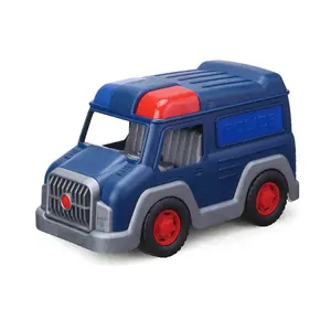 High quality blue big toy police car for boys best gift