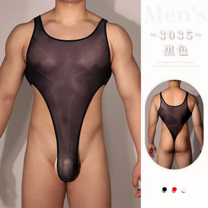 <span class=keywords><strong>King</strong></span> mcgreen Star ชุดบอดี้สูทวันพีซเซ็กซี่สำหรับผู้ชายชุดบอดี้สูทผ้าโปร่งตาข่ายผ่าสูงจั๊มสูทเสื้อกล้ามบอดี้สูทมวยปล้ำ - Product Image 2