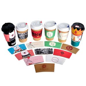 Gobelets en papier personnalisés avec logo pour café, vin, tequila, eau minérale, whisky, boissons énergisantes et boissons gazeuses - Product Image 1