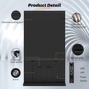 Preço de fábrica Tela Cheia 4K UHD Totem 85 polegadas Shopping Center <span class=keywords><strong>Display</strong></span> <span class=keywords><strong>LCD</strong></span> Publicidade Player Piso Indoor Standing <span class=keywords><strong>Digital</strong></span> Signage - Product Image 4