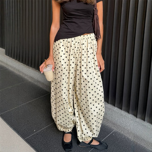 <span class=keywords><strong>Pantalones</strong></span> de Verano 2026 Nuevos con Estampado de Puntos Japoneses, <span class=keywords><strong>Pantalones</strong></span> Anchos Finos de Verano para Mujer, <span class=keywords><strong>Pantalones</strong></span> Harem de Talla Grande que Estilizan la Figura - Product Image 1